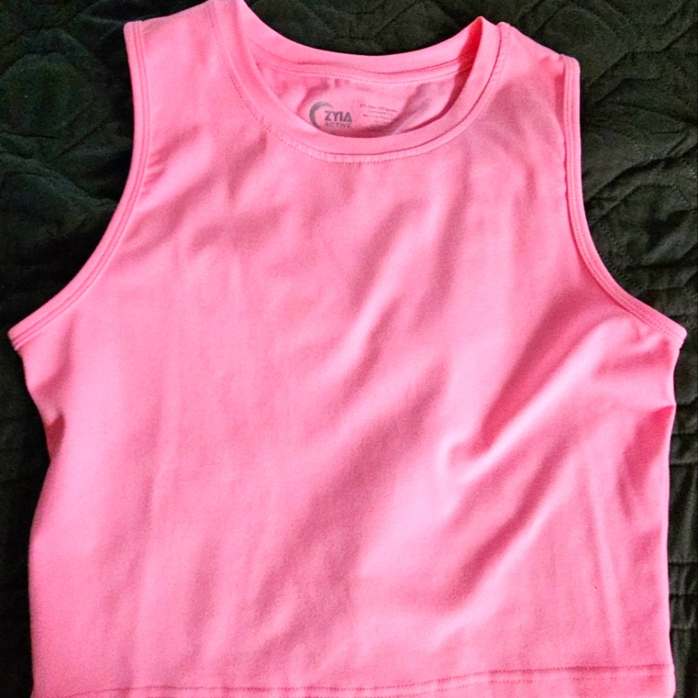 ZYIA Hot Pink High Neck Stronger Tank XL